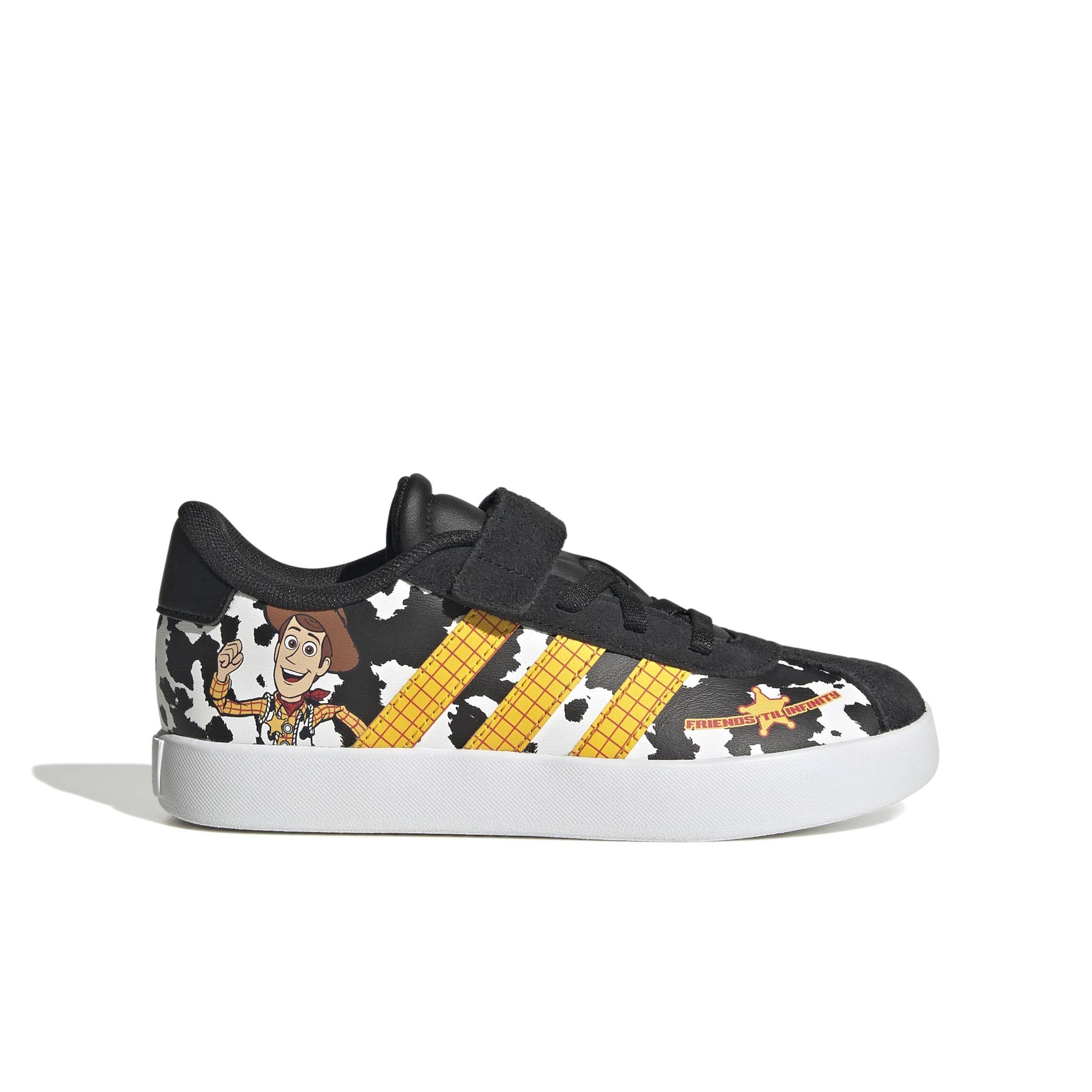 adidas Pixar Toy Story VL Court 3.0 "Ftwr White/Ftwr White/Core Black" Preschool Boys' Shoe - WHITE/WHITE/BLACK